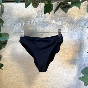 Becca by Rebecca Virtue Fine Line Bikini Bottom, Black, Women’s Size S
